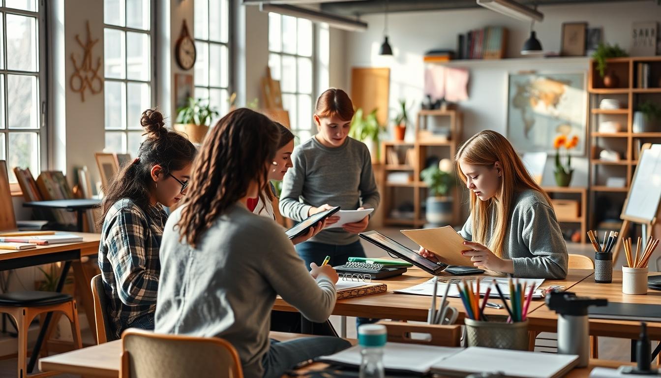 Digital learning platform with online study materials